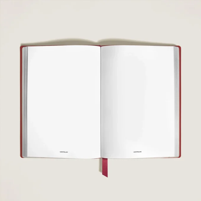 Carnet de notes moyen, cuir Saffiano, rouge – Pages vierges Carnet de notes moyen, cuir Saffiano, rouge – Pages vierges