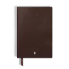 Carnet de notes moyen, cuir Saffiano, tabac – Pages lignées Carnet de notes moyen, cuir Saffiano, tabac – Pages lignées