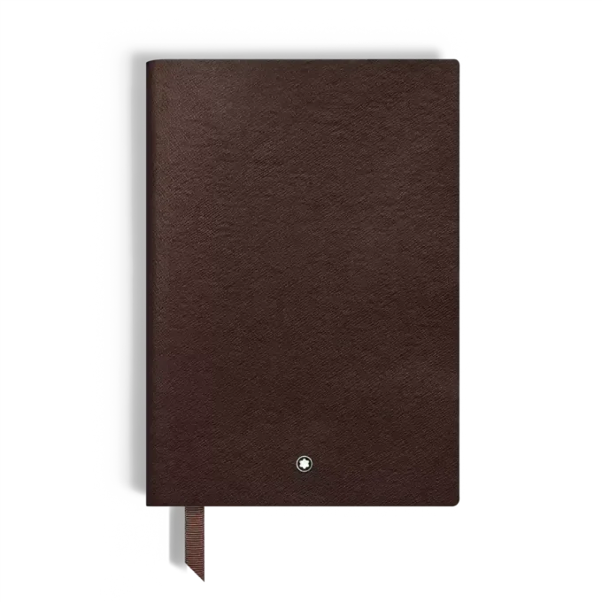 Carnet de notes moyen, cuir Saffiano, tabac – Pages lignées Carnet de notes moyen, cuir Saffiano, tabac – Pages lignées