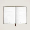 Carnet de notes moyen, cuir Saffiano, tabac – Pages lignées Carnet de notes moyen, cuir Saffiano, tabac – Pages lignées
