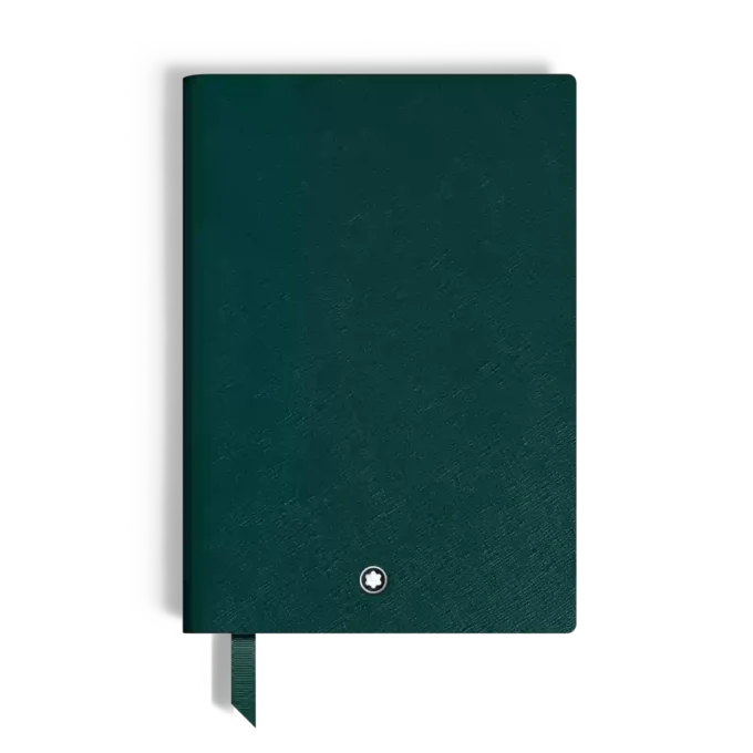 Carnet de notes moyen, cuir Saffiano, vert britannique – Pages lignées Carnet de notes moyen, cuir Saffiano, vert britannique – Pages lignées