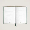 Carnet de notes moyen, cuir Saffiano, vert britannique – Pages lignées Carnet de notes moyen, cuir Saffiano, vert britannique – Pages lignées