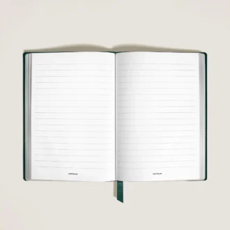 Carnet de notes moyen, cuir Saffiano, vert britannique – Pages lignées
