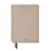 Carnet de notes moyen en cuir souple, pages lignées
