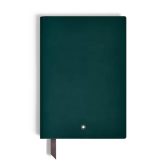 Carnet de notes moyen en cuir souple, pages lignées
