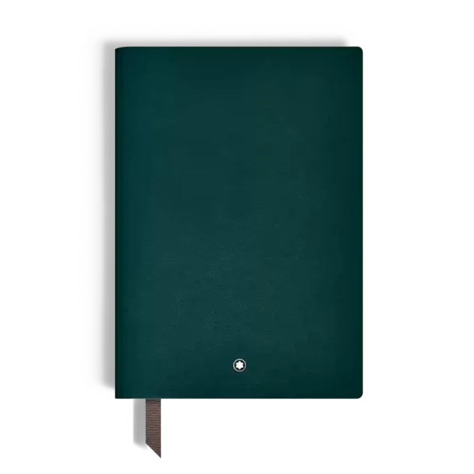 Carnet de notes moyen en cuir souple, pages lignées