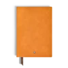 Carnet de notes moyen en cuir souple, pages lignées