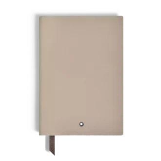 Carnet de notes moyen en cuir souple, pages lignées