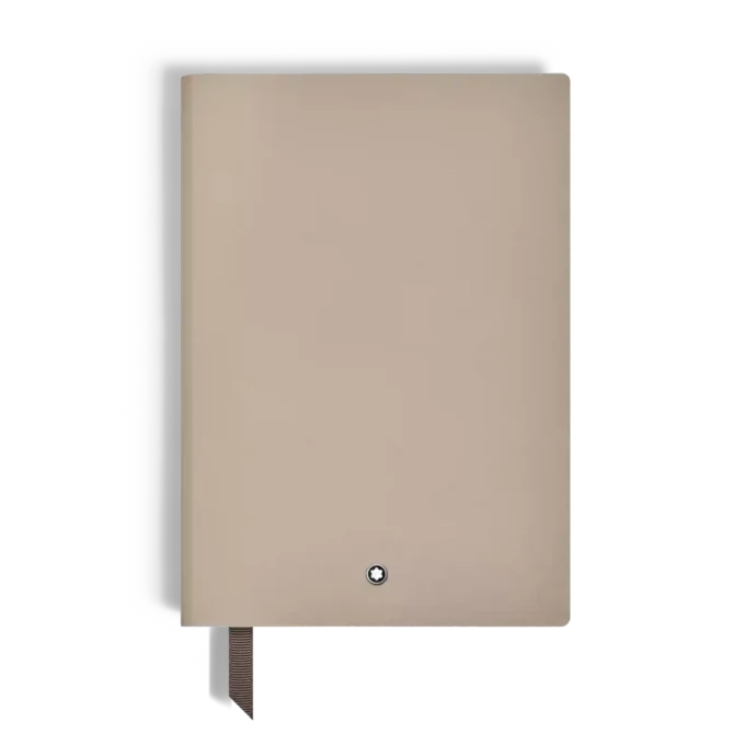 Carnet de notes moyen en cuir souple, pages lignées