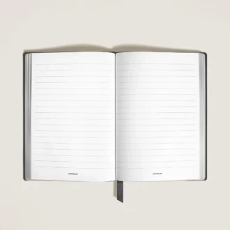 Carnet de notes moyen en cuir souple, pages lignées