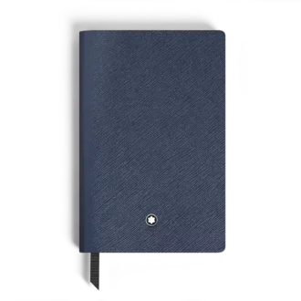 Carnet de notes petit format, cuir bleu encre, bleu, pages vierges