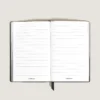 Carnet de notes petit format, cuir gaufré croco, noir – Pages lignées Carnet de notes petit format, cuir gaufré croco, noir – Pages lignées