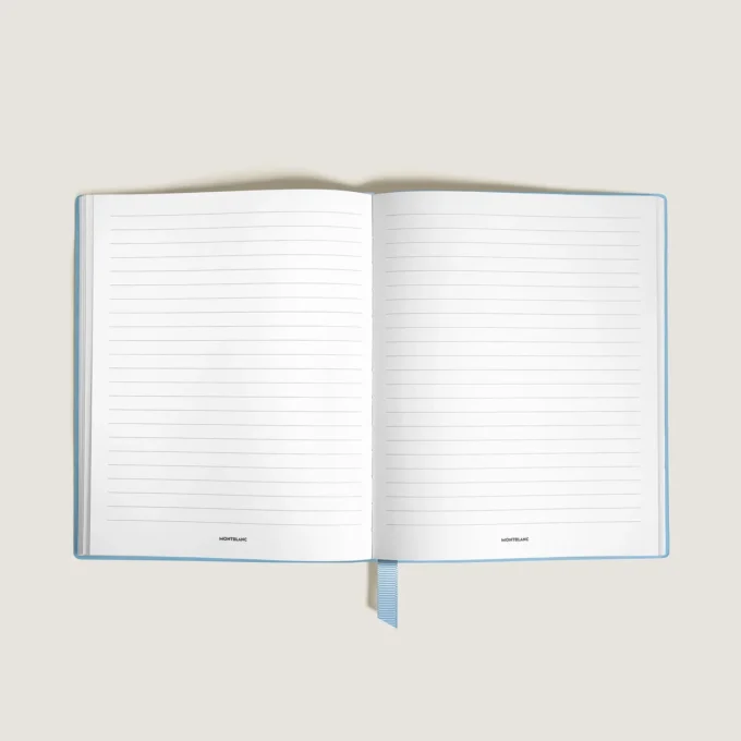Carnet de notes petit format, cuir Saffiano, bleu pâle – Pages lignées Carnet de notes petit format, cuir Saffiano, bleu pâle – Pages lignées