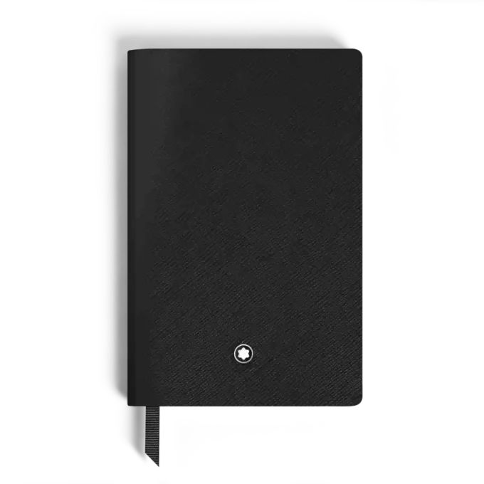 Carnet de notes petit format, cuir Saffiano, noir – Pages vierges Carnet de notes petit format, cuir Saffiano, noir – Pages vierges
