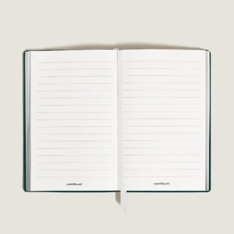Carnet de notes petit format, cuir Saffiano, vert britannique – Pages lignées