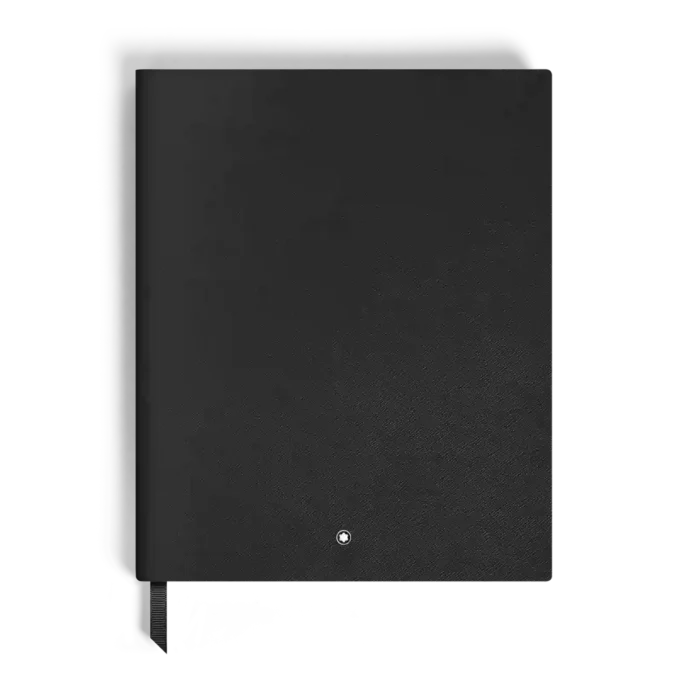 Carnet grand format, cuir noir, noir, pages lignées Carnet grand format, cuir noir, noir, pages lignées
