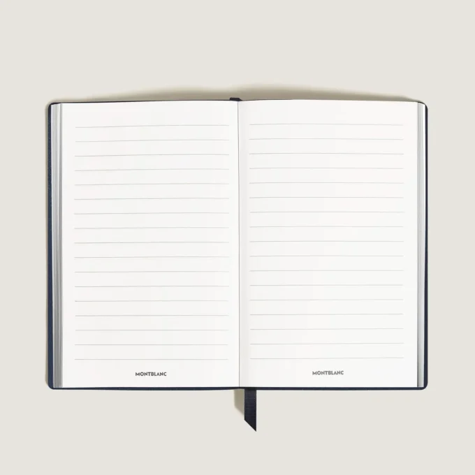Carnet grand format, cuir Saffiano, bleu – Pages lignées Carnet grand format, cuir Saffiano, bleu – Pages lignées