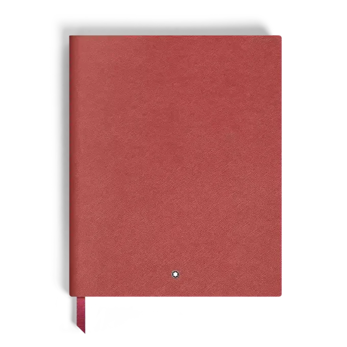 Carnet grand format, cuir Saffiano, rouge – Pages lignées Carnet grand format, cuir Saffiano, rouge – Pages lignées