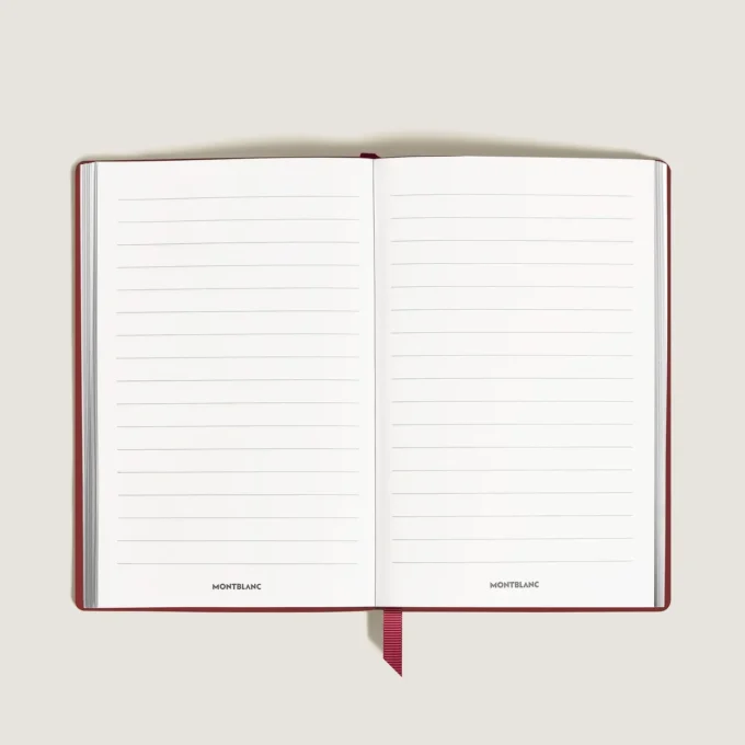 Carnet grand format, cuir Saffiano, rouge – Pages lignées Carnet grand format, cuir Saffiano, rouge – Pages lignées