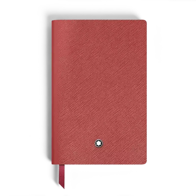 Carnet petit format, cuir Saffiano, rouge – Pages vierges Carnet petit format, cuir Saffiano, rouge – Pages vierges