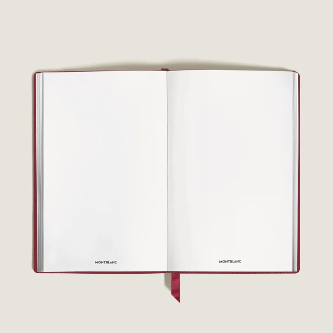 Carnet petit format, cuir Saffiano, rouge – Pages vierges Carnet petit format, cuir Saffiano, rouge – Pages vierges