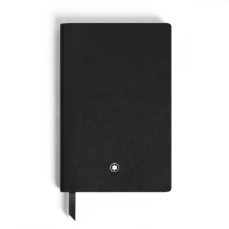 Carnet Small, cuir noir, noir, pages lignées