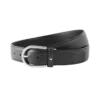 Ceinture en cuir gris 35 mm avec boucle en fer à cheval Ceinture en cuir gris 35 mm avec boucle en fer à cheval