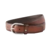 Ceinture en cuir marron 35 mm avec boucle en fer à cheval Ceinture en cuir marron 35 mm avec boucle en fer à cheval