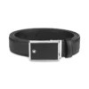 Ceinture en cuir noir 30 mm