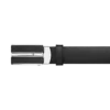 Ceinture en cuir noir 30 mm
