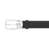 Ceinture en cuir noir 30 mm