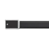 Ceinture en cuir noir 30 mm