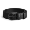 Ceinture en cuir noir 35 mm avec boucle en fer à cheval Ceinture en cuir noir 35 mm avec boucle en fer à cheval