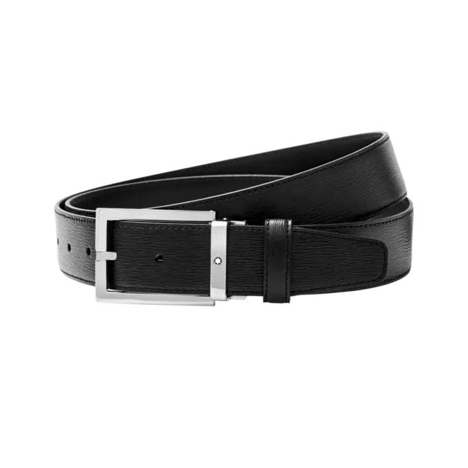 Ceinture en cuir noir de 35 mm Ceinture en cuir noir de 35 mm