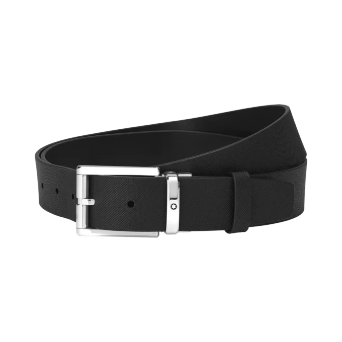 Ceinture en cuir noir de 35 mm Ceinture en cuir noir de 35 mm