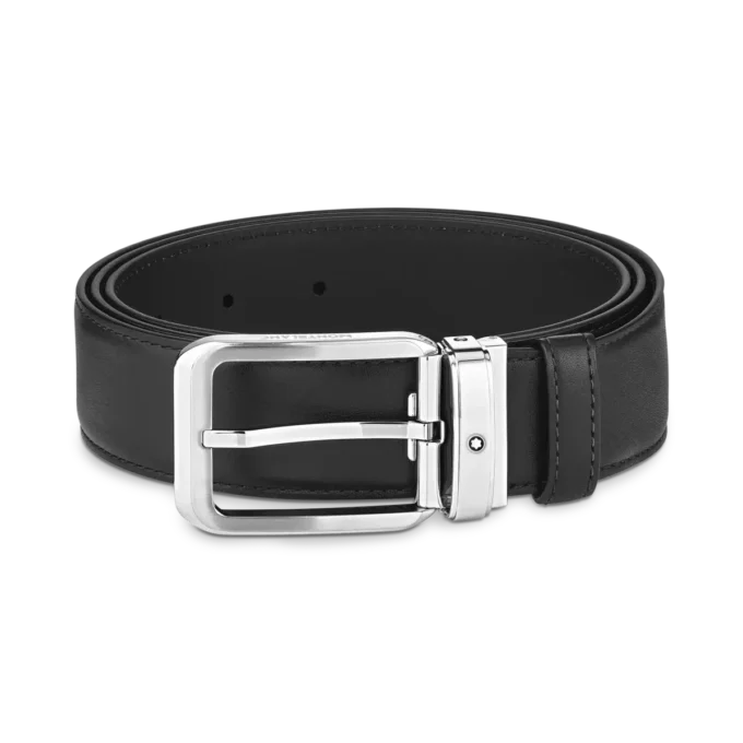 Ceinture en cuir noir de 35 mm Ceinture en cuir noir de 35 mm