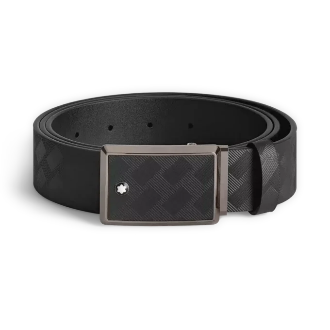 Ceinture en cuir noir de 35 mm Ceinture en cuir noir de 35 mm