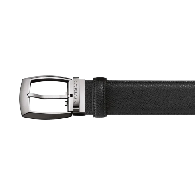 Ceinture en cuir noir de 35 mm Ceinture en cuir noir de 35 mm