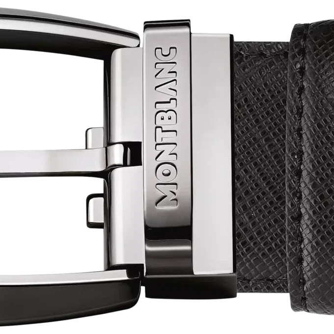Ceinture en cuir noir de 35 mm Ceinture en cuir noir de 35 mm