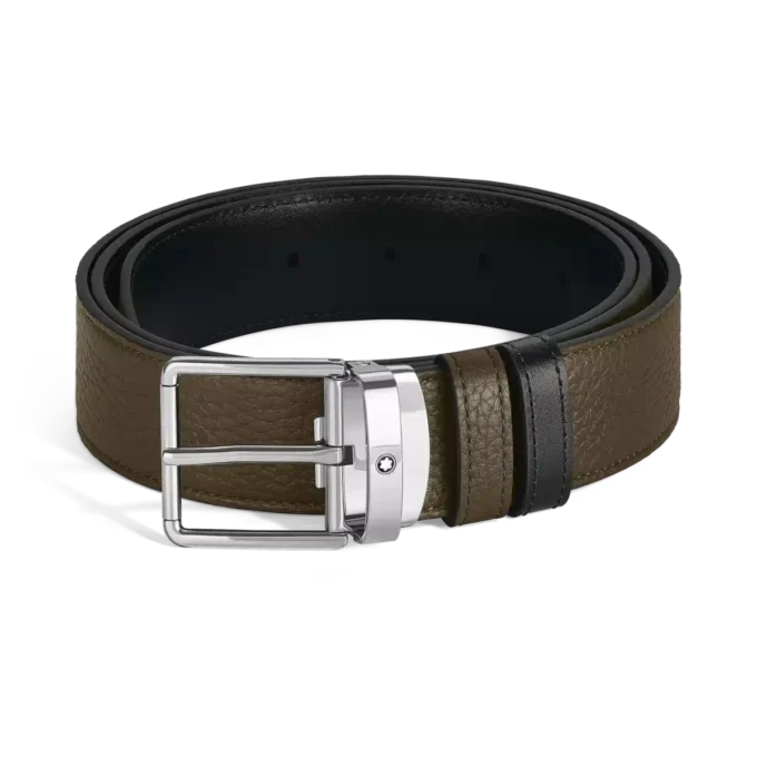 Ceinture réversible 35 mm en cuir grainé pour tous les jours Ceinture réversible 35 mm en cuir grainé pour tous les jours