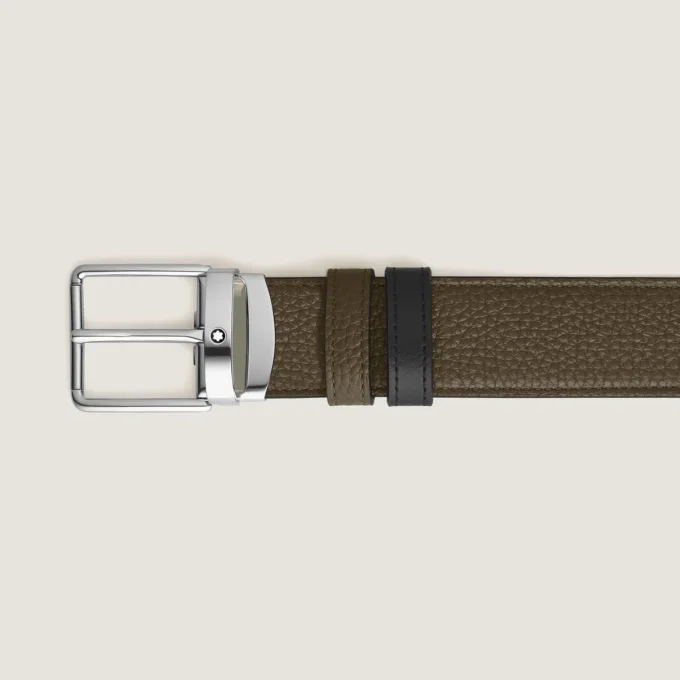 Ceinture réversible 35 mm en cuir grainé pour tous les jours Ceinture réversible 35 mm en cuir grainé pour tous les jours