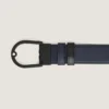 Ceinture réversible à boucle en fer à cheval 35 mm en cuir grainé Ceinture réversible à boucle en fer à cheval 35 mm en cuir grainé