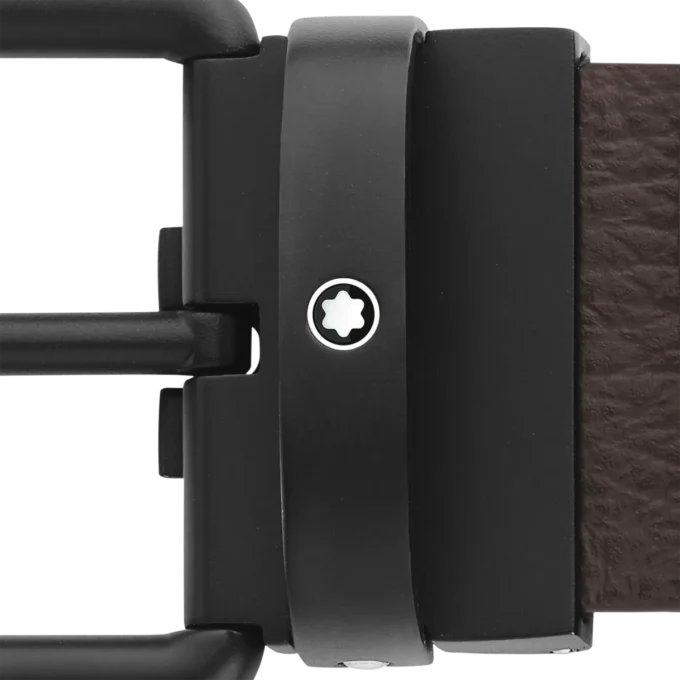 Ceinture réversible en cuir marron/noir 35 mm Ceinture réversible en cuir marron/noir 35 mm