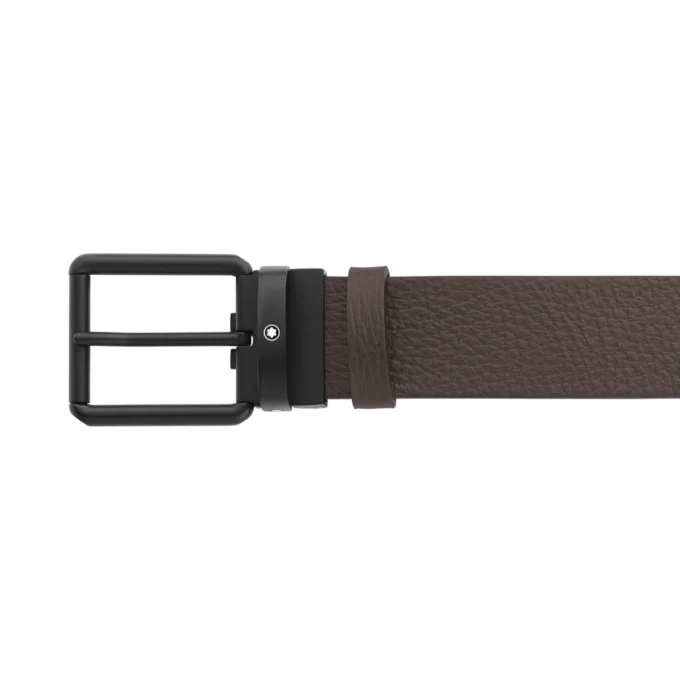 Ceinture réversible en cuir marron/noir 35 mm Ceinture réversible en cuir marron/noir 35 mm