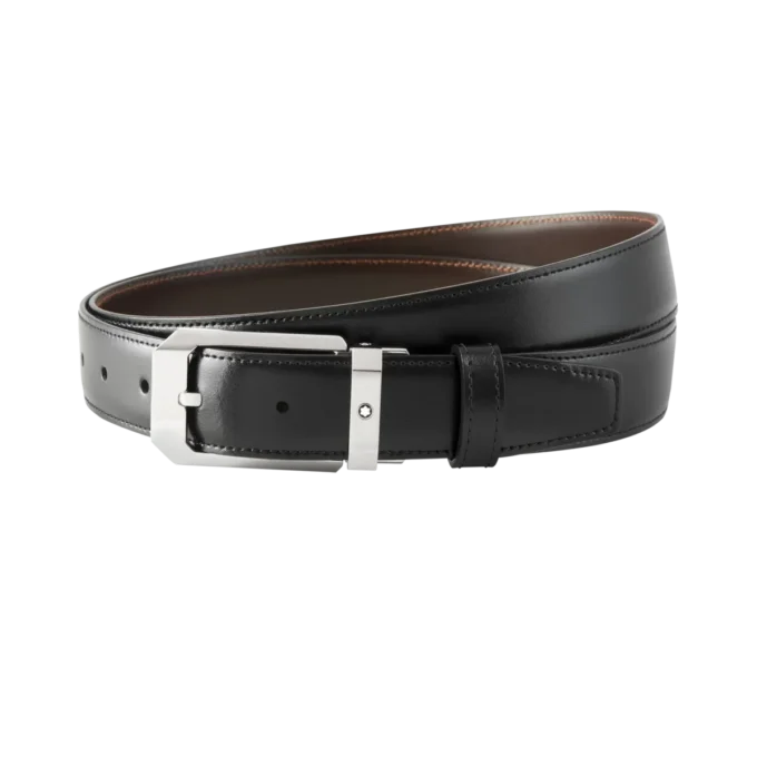 Ceinture réversible en cuir noir/marron 30 mm Ceinture réversible en cuir noir/marron 30 mm