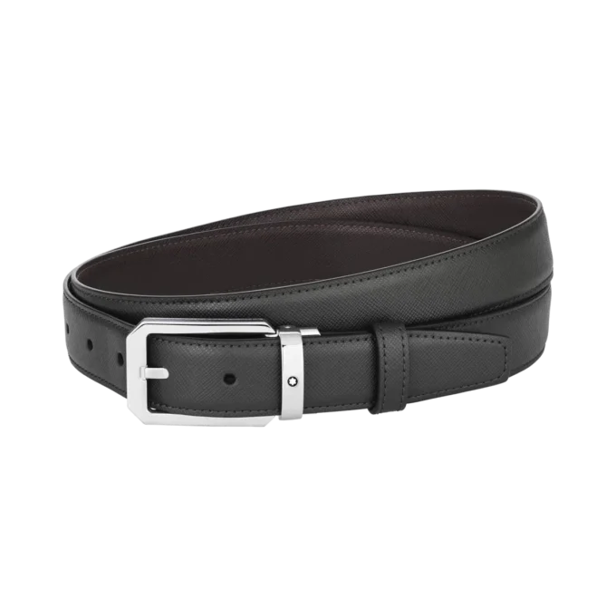 Ceinture réversible en cuir noir/marron 30 mm Ceinture réversible en cuir noir/marron 30 mm