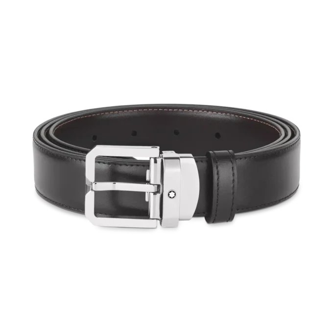 Ceinture réversible en cuir noir/marron de 30 mm Ceinture réversible en cuir noir/marron de 30 mm