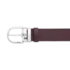 Ceinture réversible en cuir noir/mosto 35 mm avec boucle Horseshoe imprimée Ceinture réversible en cuir noir/mosto 35 mm avec boucle Horseshoe imprimée