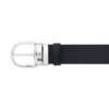 Ceinture réversible en cuir noir/mosto 35 mm avec boucle Horseshoe imprimée Ceinture réversible en cuir noir/mosto 35 mm avec boucle Horseshoe imprimée