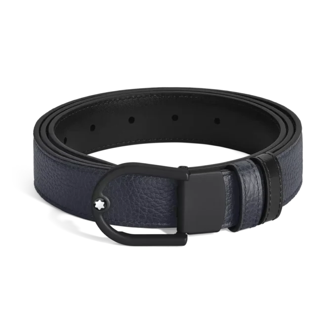 Ceinture réversible Horseshoe 30 mm en cuir grainé Ceinture réversible Horseshoe 30 mm en cuir grainé